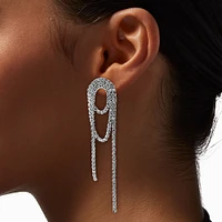 Crystal Knotted Drop Earrings