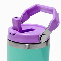 Teal & Purple Colorblock Stainless Steel Water Bottle