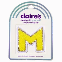 Yellow M Initial Stick-On Patch