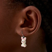 Fuzzy Bunny Drop Earrings