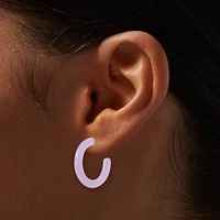 Purple Hoops Earring Stackables Set - 3 Pack