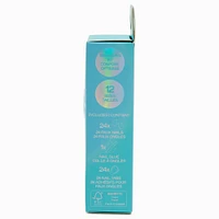Chrome Gem Stiletto Vegan Faux Nail Set - 24 Pack