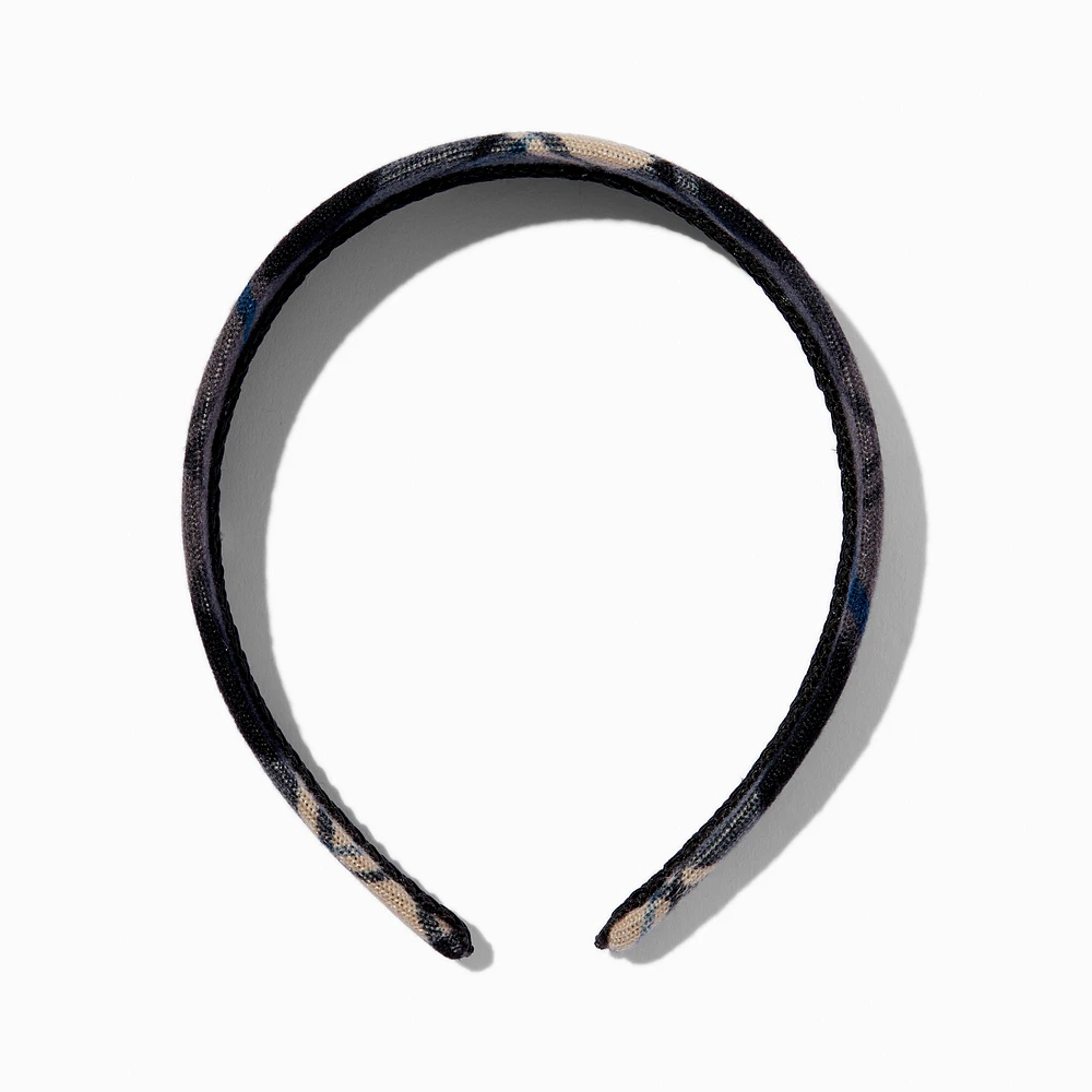 Black Plaid Headband