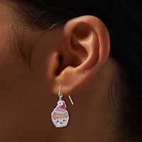 Sparkle Cupcake Drop Earrings
