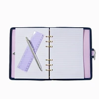 Purple Clear Spiral Notebook Set