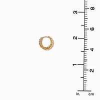 C LUXE by Claire's 18kt Gold Plated 8mm & 10mm Twisted Hoop Earrings - 2 Pack