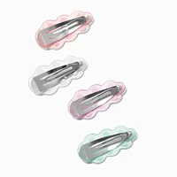 Claire's Club Translucent Fruit Wavy Snap Hair Clips - 4 Pack