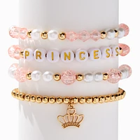 Claire's Club Princess Beaded Stretch Bracelets - 4 Pack