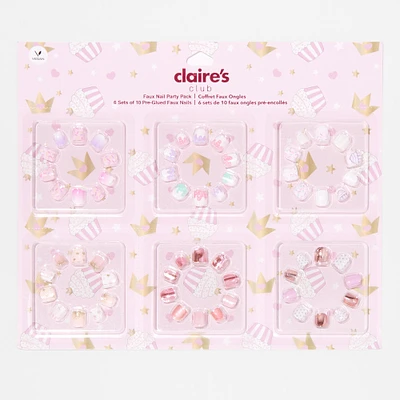 Claire's Club Birthday Vegan Press On Faux Nail Party Pack - 6