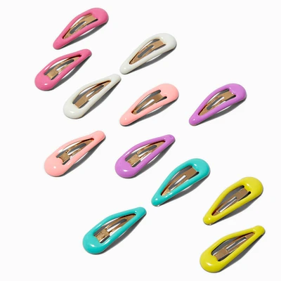 Claire's Club Pastel Snap Hair Clips - 12 Pack