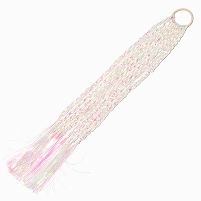 Iridescent Tinsel Faux Hair Tie