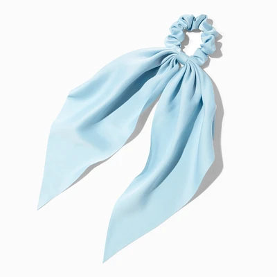 Small Light Blue Hair Scrunchie Scarf