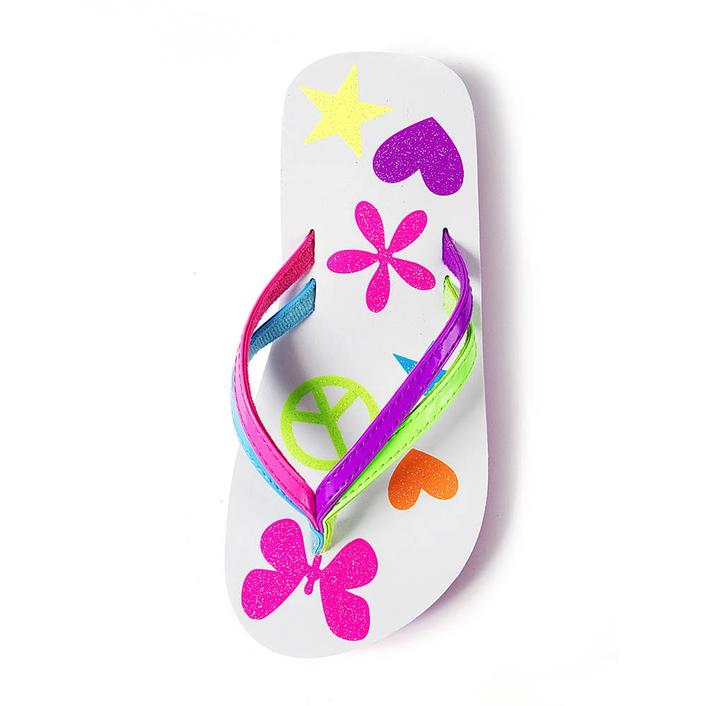 Claire's Club Rainbow Flower Hair Clips - 6 Pack