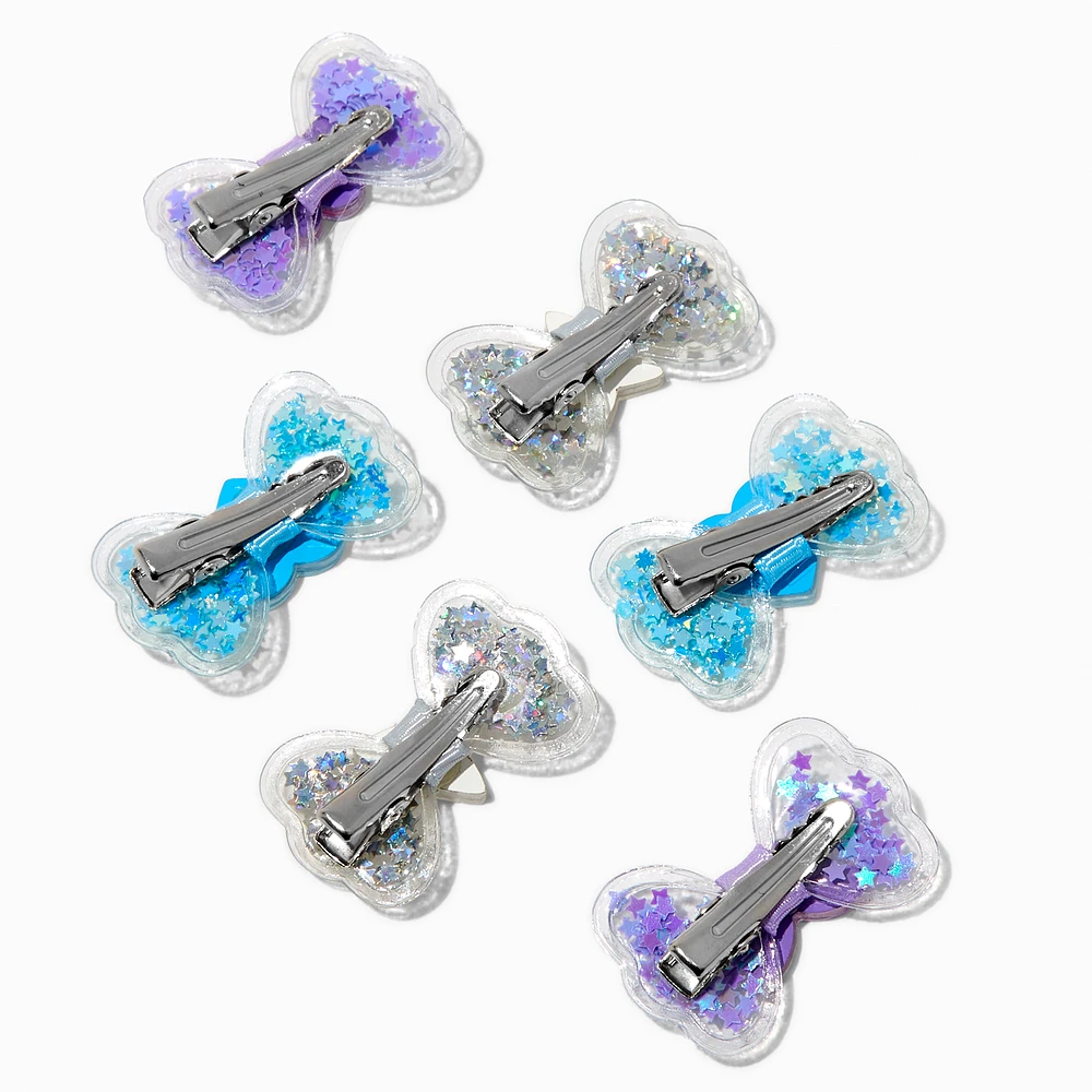 Claire's Club Icon Shaker Bow Hair Clips - 6 Pack