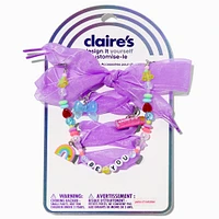DIY "Be You" Lavender Beaded Shoelace Charm Kit