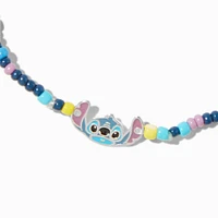 Disney Stitch Sterling Silver Beaded Stretch Bracelet 