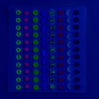 Glow in the Dark Hair Gems - 80 Pack