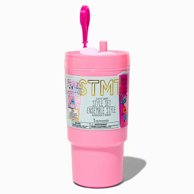 STMT™ Pink Tumbler Clip N' Carry Style Set