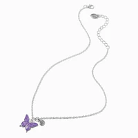 Best Friends Reverse Butterfly Pendant Necklaces - 2 Pack