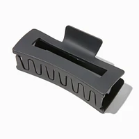 Matte Black Rectangular Hair Claw