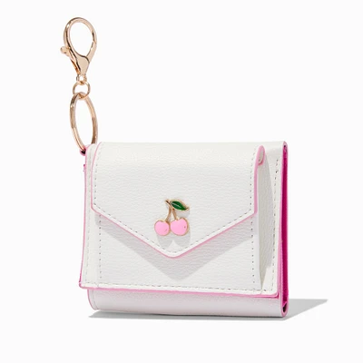 Cherry White Trifold Wallet