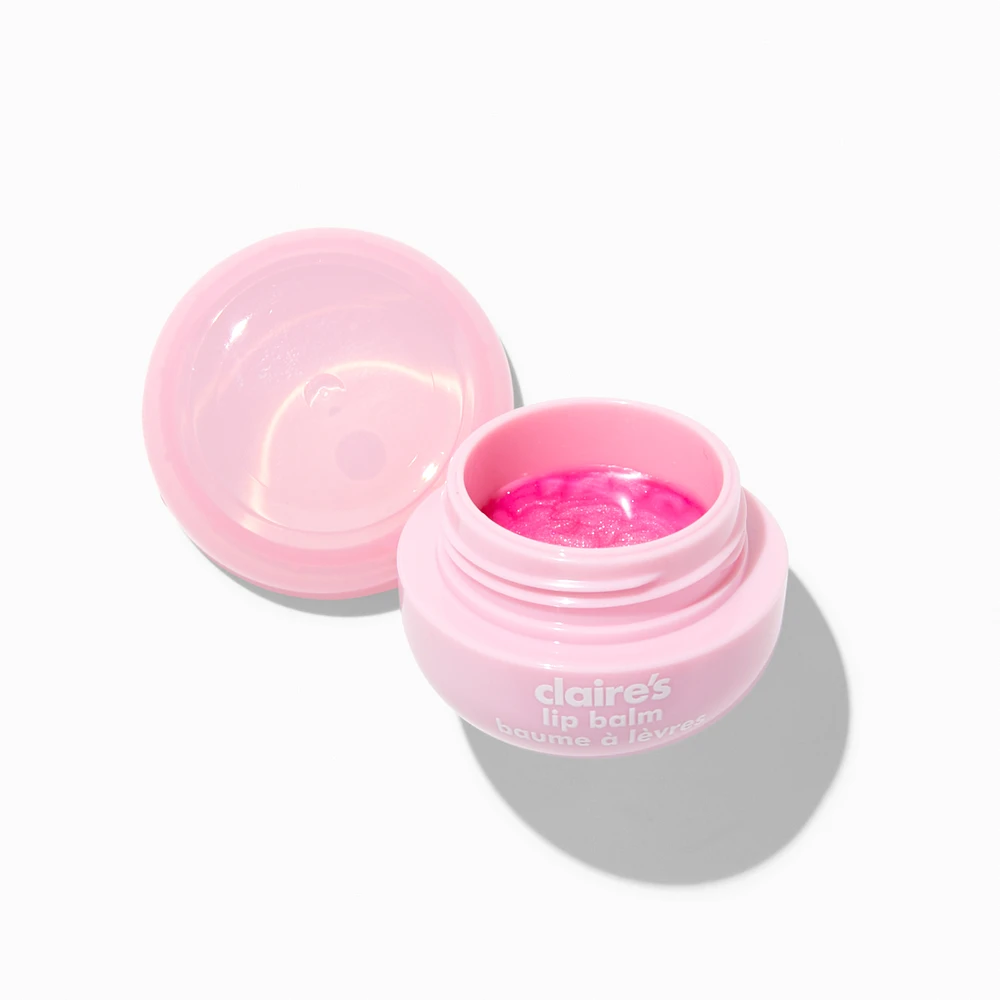 Cotton Candy Cat Carabiner Lip Balm Keychain