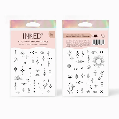 INKED2 Star-Crossed Pack Temporary Tattoos