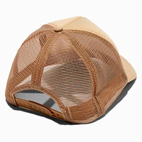 DIY Tan Trucker-Style Hat