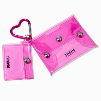 T H E M E x Claire's Pink Heart Keychain Pouch - 2 Pack