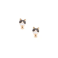 Tuxedo Cat Clip-On Earrings