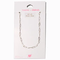 T H E M E x Claire's Silver-tone Paperclip Chain Necklace