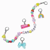 DIY "Be You" Lavender Beaded Shoelace Charm Kit