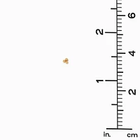Gold-tone Titanium Cubic Zirconia 16G Threadless Tragus Earrings - 3 Pack