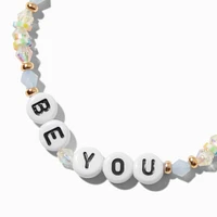 ''Be You'' Beaded Stretch Bracelet