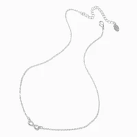 Silver-tone Mini Infinity Pendant Necklace