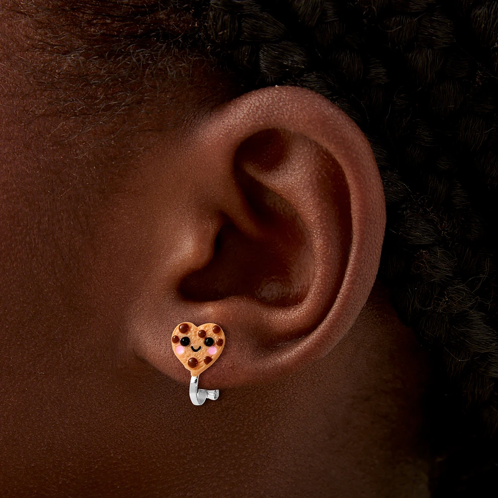 Milk & Cookies Clip-On Stud Earrings 
