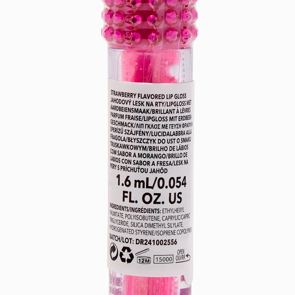 Pink Bling Glitter Lip Gloss Wand