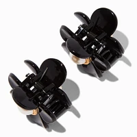 Black Flower Hair Claws - 2 Pack