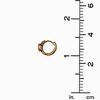 Gold-tone Red Cubic Zirconia Earring Stackables Set - 3 Pack