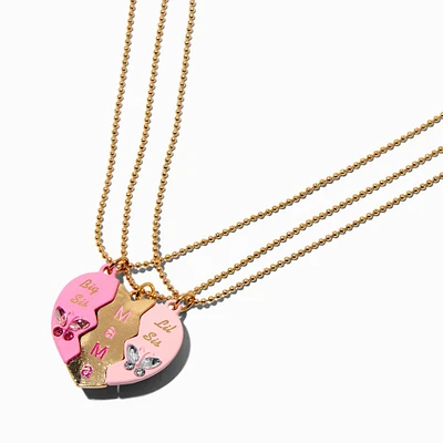 Best Friends Mama, Big Sis, & Lil Sis Necklaces - 3 Pack