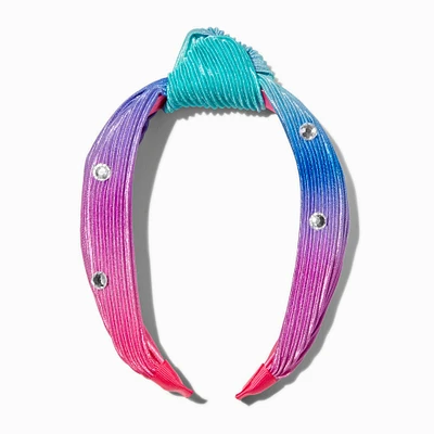 Claire's Club Top Knot Jeweled Headband 