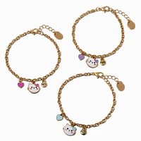 Best Friends Cat Charm Bracelets - 3 Pack