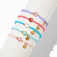Best Friends Pastel Star Seed Bead Stretch Bracelets - 5 Pack