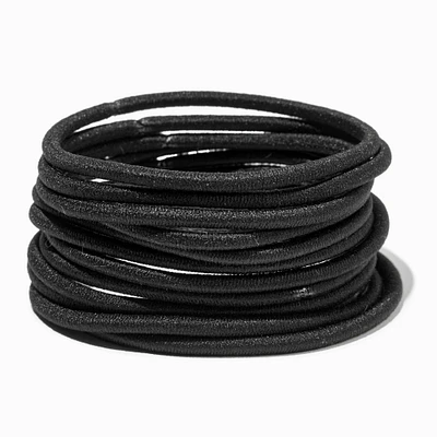 Black Full Hair XL Hair Ties - 12 Pack