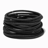 Black Full Hair XL Hair Ties - 12 Pack