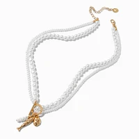 Pearl Toggle Beach Multi-Strand Necklace