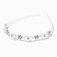 Silver Frosted Flower Headband