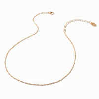 Gold Delicate Twisted Necklace