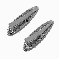 Iridescent Drip Heart Hair Clips - 2 Pack 