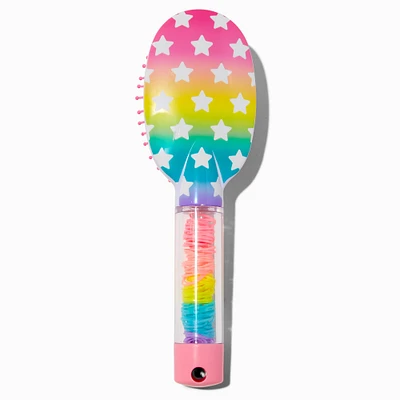 Claire's Club Rainbow Star Paddle Hair Brush Set